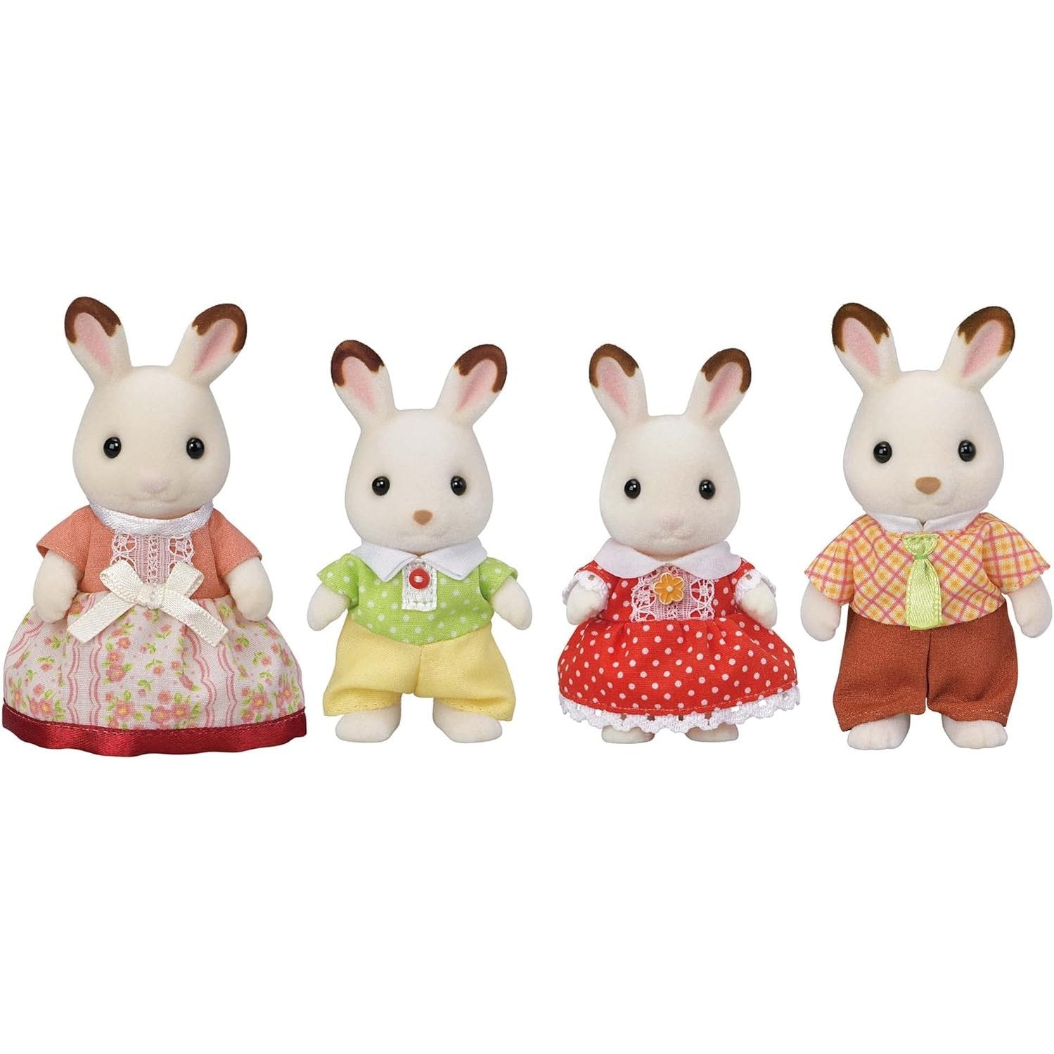 Sylvanian Families Chocolate Rabbit Family Dolls