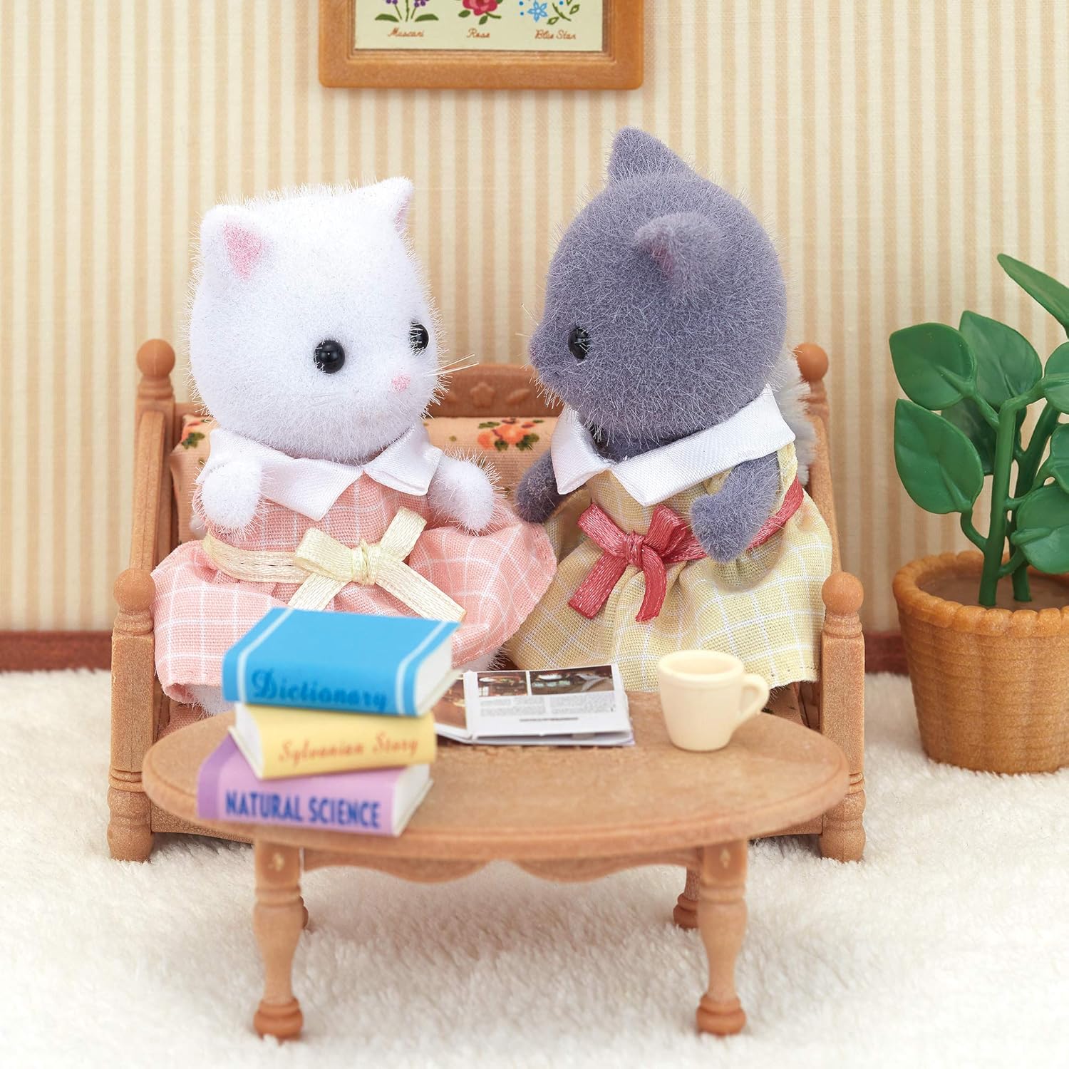 Cute Sylvanian Persian Cat Girl Doll