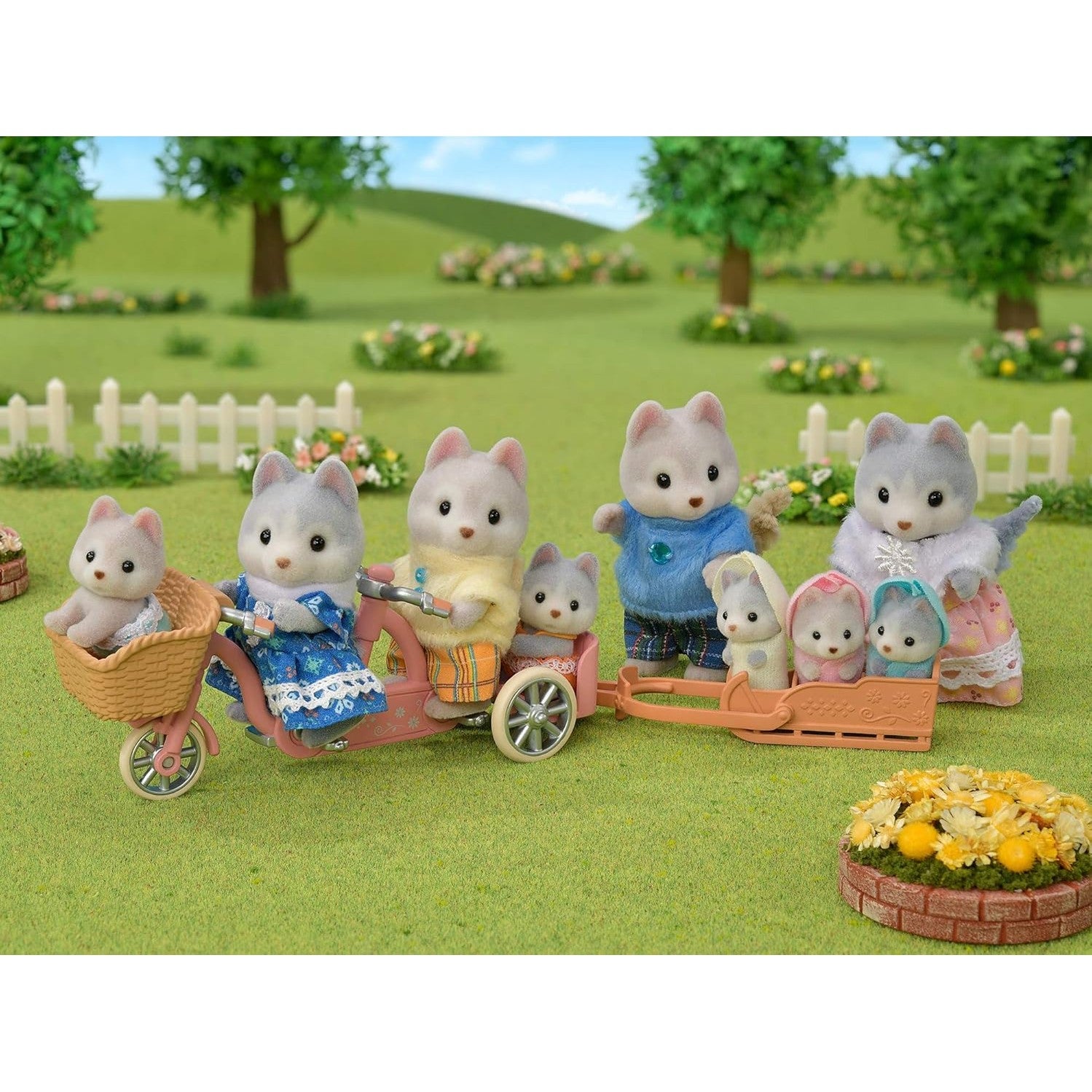 Sylvanian Families Husky Family Dolls