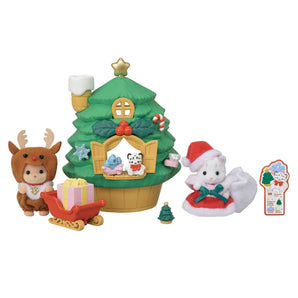 Sylvanian Families Seasonal Baby Santa's Christmas Tree House